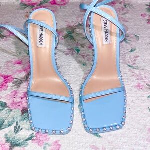 Steve Madden Blue Rhinestone Heels